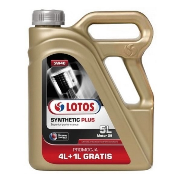 Mootoriõli SYNTHETIC PLUS 5W40 5L, Lotos Oil