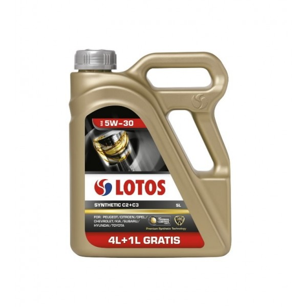 Mootoriõli Synthetic C2+C3 5W30 4+1L, Lotos Oil