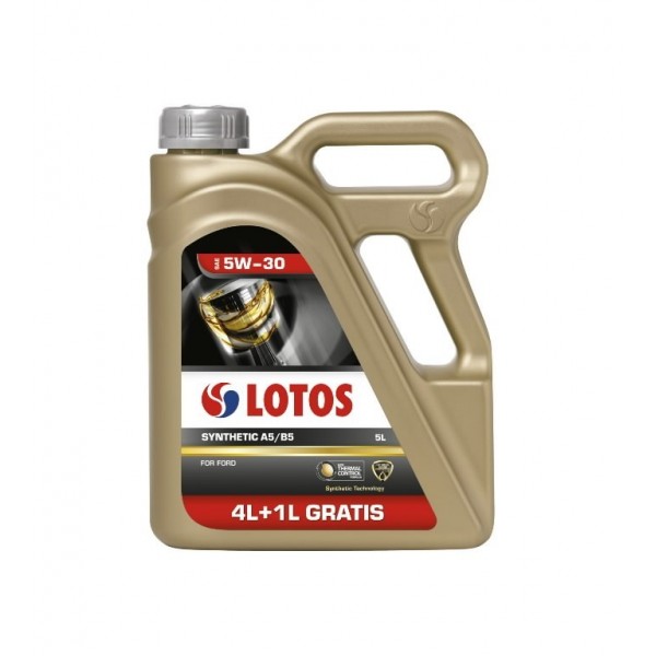 Mootoriõli Lotos Synthetic A5 B5 5W30 4+1L, Lotos Oil