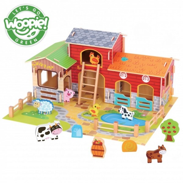 WOOPIE GREEN Mega Farm Animal Figuurid Tall Kanalaut 18 tk.