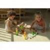 VIGA Educational Wooden Blocks ZOO ämbris 50 tk.