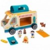 Деревянный дом на колесах Tooky Toy Campervan Персонажи Кемпинг