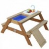 Стол для пикника AXI Emily со скамейкой и тазиком для батареек и контейнерами для воды/песка
