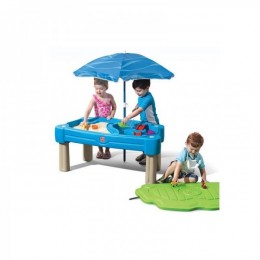 Водный стол с песочницей и зонтиком 2в1 Step2