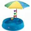 Шаг2 2-в-1 бассейн с зонтиком и песочницей для детей