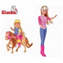 Кукла SIMBA Штеффи и Эви с лошадкой
