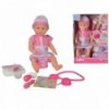Писающая кукла Simba Baby 38 см с горшком и набором медицинских принадлежностей