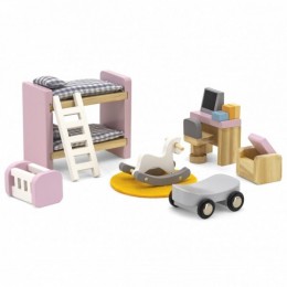 Набор мебели для кукольного домика VIGA PolarB Детская комната