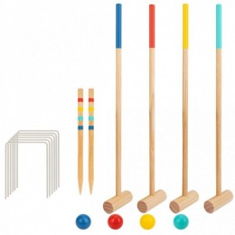 Деревянная спортивная игра для крикета Tooky Toy для 4 человек