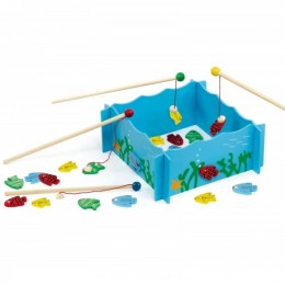 Ловля рыбы Viga Toys Деревянный магнит Семейная игра