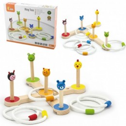 Деревянная игра «Метание колец» Домашние животные от Viga Toys