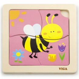 Деревянная головоломка VIGA Handy Bee