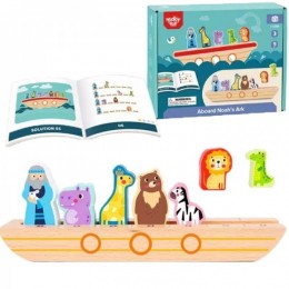 Tooky puidust mänguasi Noa laev + mõistatuste raamat
