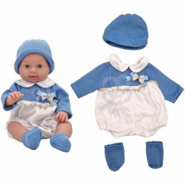 Комплект одежды для кукол WOOPIE Шапочка-платье 43-46 см Синий