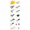 Набор инструментов WOOPIE DIY для детей, винты для пилы для шлема, 21 шт.