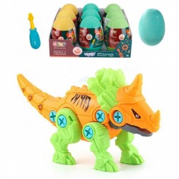 WOOPIE Rolling in Egg Dinosaur Ceratops Construction Kit + Отвертка