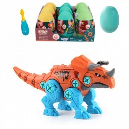 WOOPIE Rolling Egg Dinosaur Triceratops Construction Kit + Отвертка