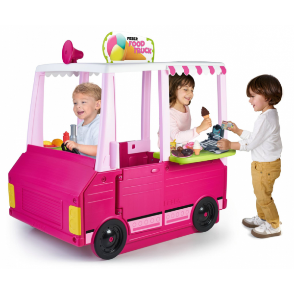 Feber Pink Food Truck 2in1 Товары для кухни и транспорта Кухонные аксессуары 50 шт.