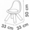 Садовый стул SMOBY со спинкой для белой и зеленой комнаты