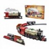 WOOPIE Classic Electric Train Coaster Track Sound Light + 29 Akc.