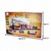 WOOPIE Classic Electric Train Coaster Track Sound Light + 29 Akc.