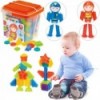 MOCHTOYS Klocki Jeżyki Pin Bricks EMERGENCY 2 Фигурки Полицейский Пожарный 102 el