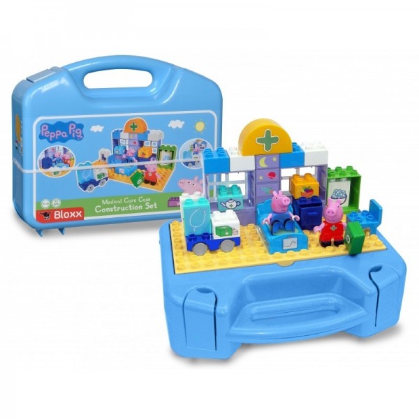 BIG Building Blocks Peppa Pig Medical Center kohvris + 2 figuuri (32 tk.)