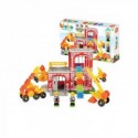 MOCHTOYS Klocki Jeżyki Pin Bricks FIRE FIGHTER в картонной упаковке 100 шт. + 2 фигурки