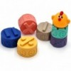 WOOPIE Sensory Blocks Puzzle Pyramid for Compression Sound Learning Kura Alphabet 7 el.