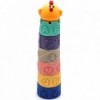 WOOPIE Sensory Blocks Puzzle Pyramid for Compression Sound Learning Kura Alphabet 7 el.