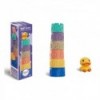 WOOPIE Sensory Blocks Puzzle Pyramid for Compressing Water Heli Õppimine Parditähestik 7 tk.