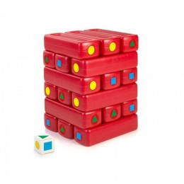 VEEBAR Mega Big Blocks Jenga Tower 18 klotsi + kuubik