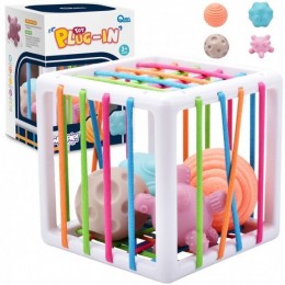 WOOPIE Flexible Sensory Cube Sorter for Children Crazy Shapes 5 tk.