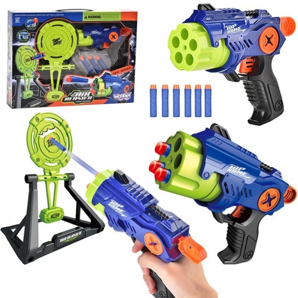 WOOPIE Dart Pistol Automatic Launcher + Shield 8 шт.