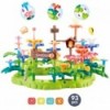 WOOPIE Montessori Magic Garden Ehitusklotsid XXL 93 tk.