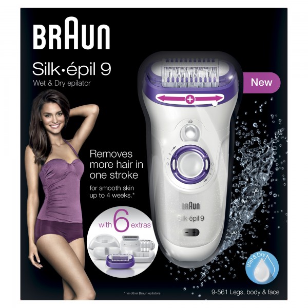 Braun Silk-épil 9 9-561 40tweezers Purple,White